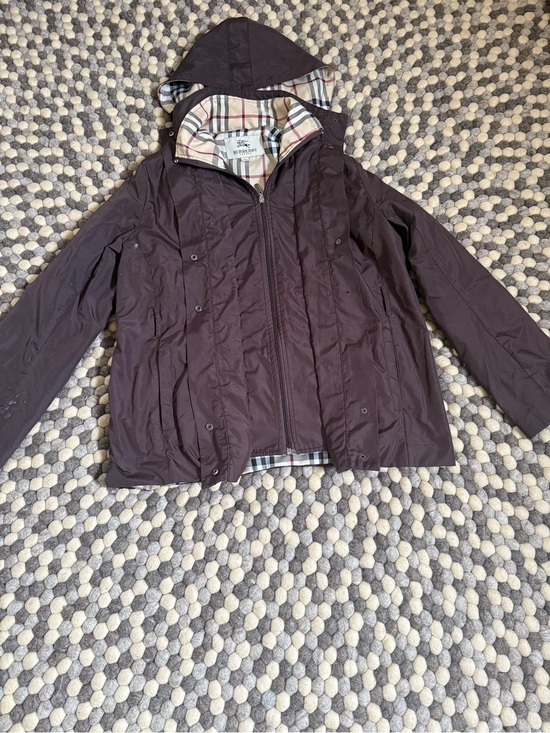 Burberry Jackets & Blazers - Burberry Dark Brown Hooded Trench Coat with Signature Check Lining